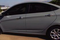 Hyundai Accent 2011-2017 Capace Cromate Manere Usi (4 buc, Otel Inoxidabil) OmsaLine - Otel Inoxidabil Italian foto 1
