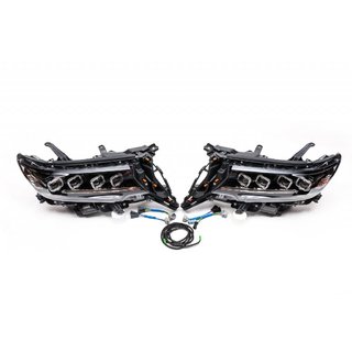 Faruri fata Lexus-Design 4-LED V1 (2017+, 2 buc) Toyota Land Cruiser Prado 150 2009-2023 foto 4