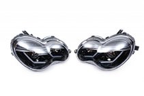 Mercedes C-class W203 2000-2007 Faruri fata cu lumini de zi LED (2 buc) Fumuriu foto 9