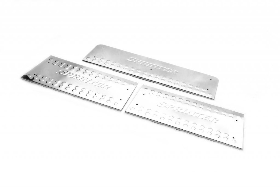 Mercedes Sprinter W901/902/903/904/905 1995–2006 Protectii praguri interioare OmsaLine (3 buc, inox) Image