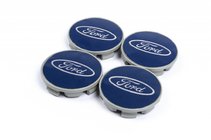Ford Capace centrale jante 69/64mm albastru (4 buc) foto 1
