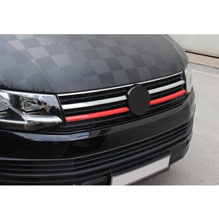 Capace grila superioare 2015-2019 (2 buc, rosii) Volkswagen T6 2015-2024 foto 3