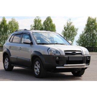 Protectie Fata ST014 (Inox) Hyundai Tucson JM 2004- foto 3
