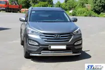Hyundai Santa Fe 3 2012-2018 Bara Fata ST014 (Inox) foto 5