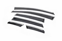 Opel Astra J 2009-2015 Deflectoare geamuri cu banda cromata HB (6 buc, Sunplex) foto 1