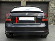 Skoda Octavia II A5 2006-2010 Ornament portbagaj inox foto 1