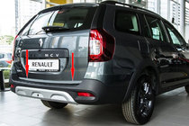 Renault Logan MCV 2013-2022 Ornament portbagaj inox foto 1