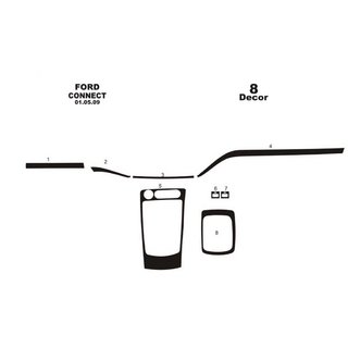 Capace bord (Set mic) Ford Connect 2010-2013 foto 3
