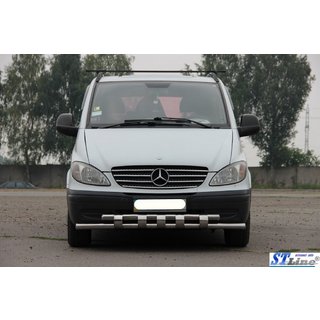 Protectie Fata Shark ST015 (Otel Inoxidabil) Mercedes Viano 2004-2014 foto 2