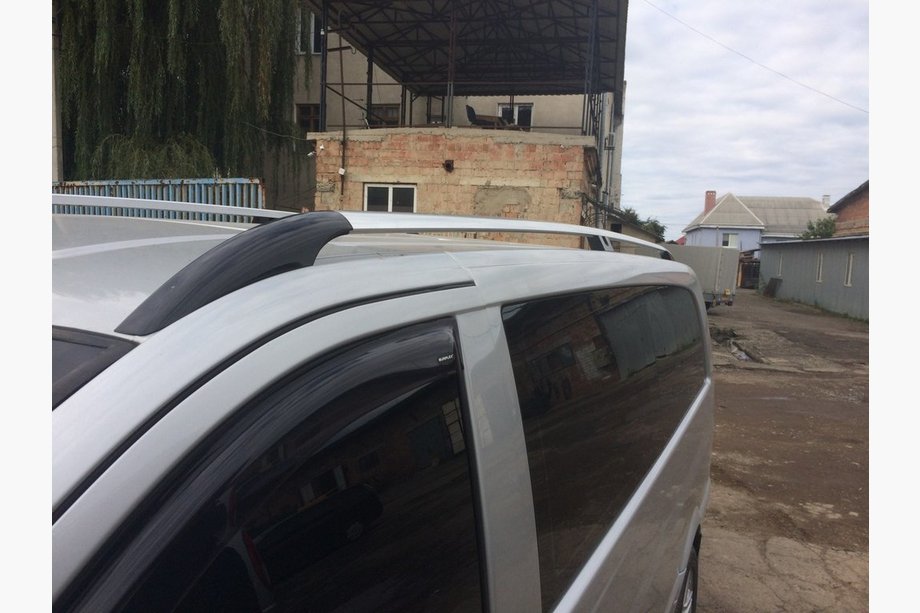 Mercedes Viano 2004-2014 Bare Longitudinale Crom CAN Design Original (Picioare Metalice) Ampatament Scurt Foto 4