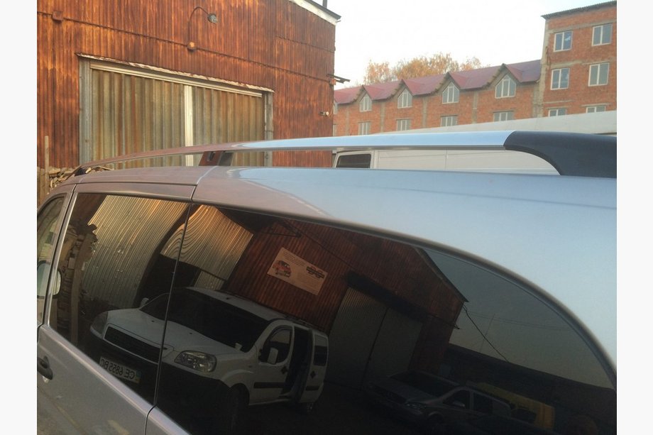 Mercedes Viano 2004-2014 Bare Longitudinale Crom CAN Design Original (Picioare Metalice) Ampatament Scurt Foto 7