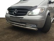 Mercedes Viano 2004-2014 Protectie Fata ST014 (Inox) 60/42mm foto 5
