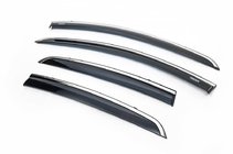 Fiat Linea 2006-2018 Deflectoare geamuri cu ornament cromat (4 buc, Niken) foto 1