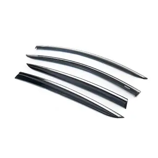 Deflectoare geamuri cu ornament cromat HB/SD (4 buc, Niken) foto 1