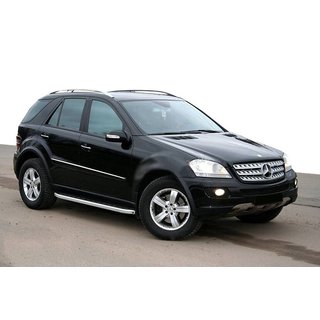 Praguri Laterale Fullmond (2 buc, Aluminiu) Mercedes ML W164 2005-2011 foto 3