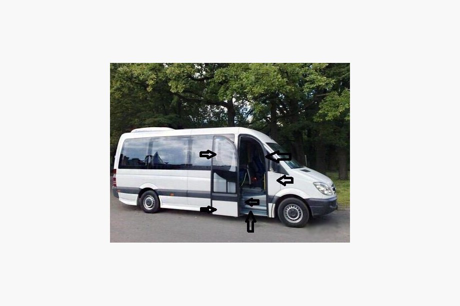 Mercedes Sprinter W906 2006–2018 Kit usa pasager Image