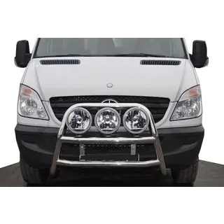 Bullbar inalt WT018 (inox) foto 3