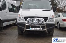 Mercedes Sprinter W906 2006–2018 Bullbar inalt WT018 (inox) foto 4