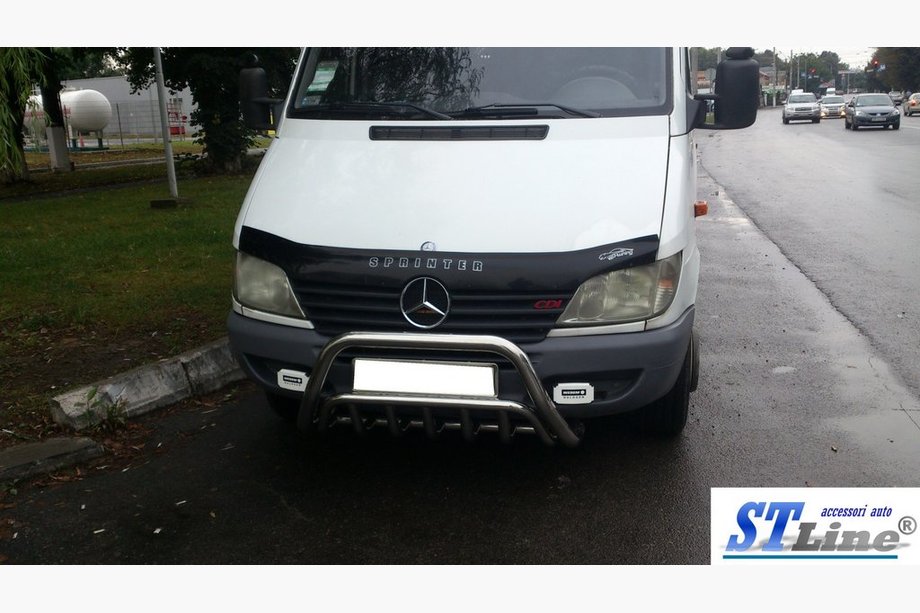 Mercedes Sprinter W901/902/903/904/905 1995–2006 Bullbar WT002 (Inox) 2000-2006 Foto 2