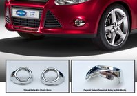 Ford Focus III 2011-2017 Capace crom pentru proiectoare ceata (2 buc, plastic) foto 1