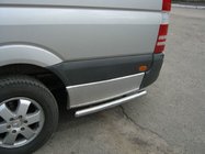 Mercedes Sprinter W907/W910 2018- Tevi laterale in spatele rotii din spate (2 buc, inox) foto 5