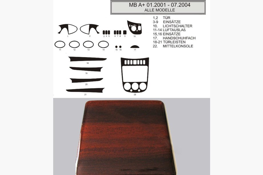 Mercedes A-class W168 1997-2004 Oferta! Ornamente bord (1997-2001) Image