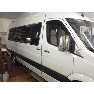 Set complet ornamente geam inox Volkswagen Crafter 2006-2016 foto 2