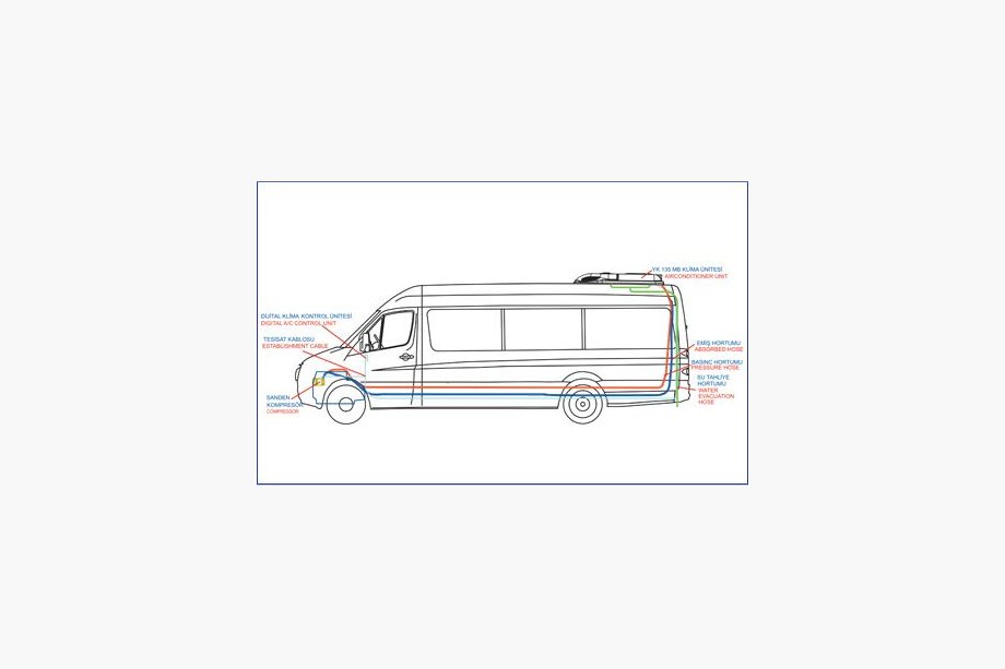Opel Movano 2010-2021 Aer conditionat de acoperis 13.5 kW (monobloc) Foto 2