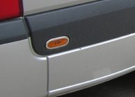 Volkswagen Crafter 2006-2016 Rame cromate pentru lumini de pozitie (6 buc, inox) Carmos - Otel Inoxidabil Turcesc foto 2