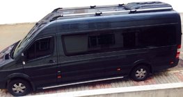 Mercedes Sprinter W906 2006–2018 Bare longitudinale Shark (picioare negre) foto 1