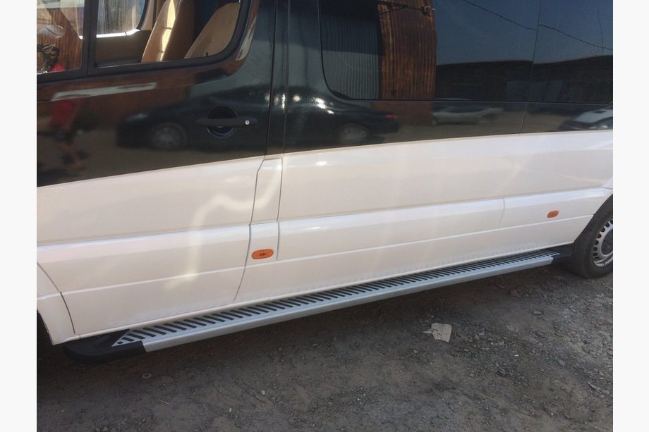 Volkswagen Crafter 2006-2016 Praguri Laterale King (2 buc, Aluminiu) Ampatament Mediu Foto 2