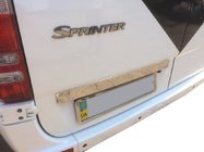 Mercedes Sprinter W906 2006–2018 Ornament inox deasupra placutei de inmatriculare foto 1