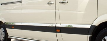 Mercedes Sprinter W906 2006–2018 Molduri usi din inox Baza Medie. Carmos - Otel Turcesc foto 2