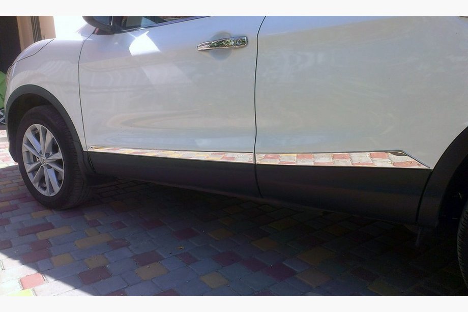 Nissan Qashqai 2014-2021 Molduri usi OmsaLine (4 buc, inox) Image