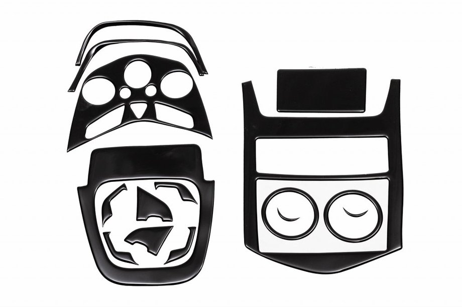 Chevrolet Aveo T300 2011-2020 Capace Panou Bord Negru Piano Image