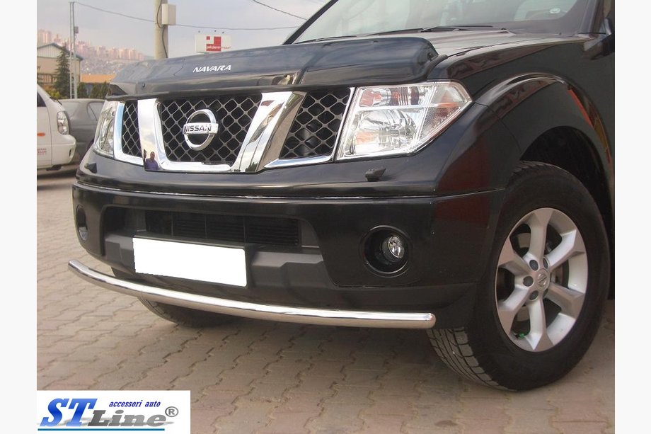 Nissan Navara 2006-2015 Protectie Fata ST008 (Inox) Foto 5
