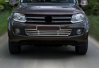 Volkswagen Amarok 2010-2022 Grila bara fata inox foto 1