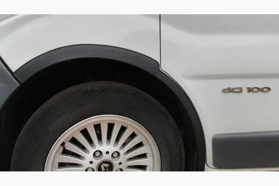 Nissan Primastar 2002-2014 Extensii aripi roti (4 buc, negre) 2007-2015, metal negru Image
