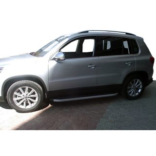 Praguri Laterale BlackLine (2 buc, Aluminiu) Volkswagen Tiguan 2007-2016 foto 1