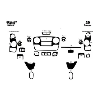 Capace bord (set complet) Nissan NV400 2010-2024 foto 2