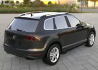 Volkswagen Touareg 2010-2018 Praguri Laterale Allmond Black (2 buc, Aluminiu) foto 3