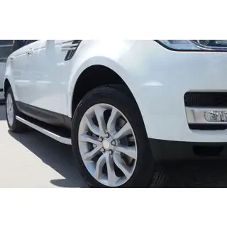 Praguri Laterale Tayga Grey (2 buc, Aluminiu) foto 1
