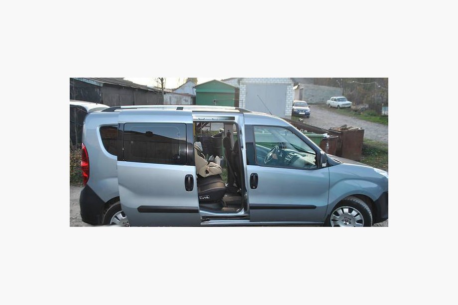 Fiat Doblo II 2010-2022 Bare Longitudinale Crom Maxi, Picioare Metalice Foto 7