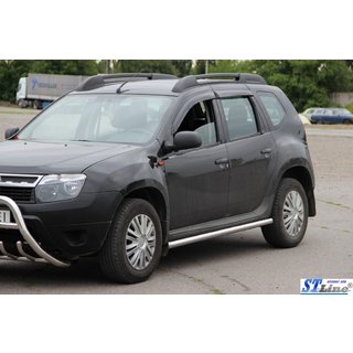 Tevi Laterale (2 buc, Otel Inoxidabil) Dacia Duster 2008-2018 foto 2