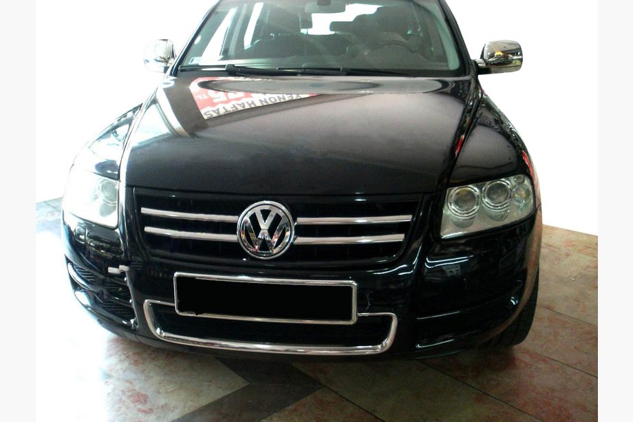 Volkswagen Touareg 2002–2010 Capace grila (4 buc, inox) Foto 1