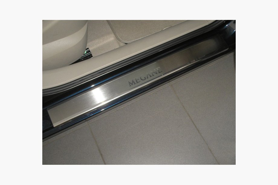 Renault Megane II 2004-2009 Protectii Praguri Nataniko (4 buc, Inox) Foto 1