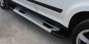 Skoda Yeti 2009-2017 Praguri Laterale Bosphorus OLD Grey (2 buc, Aluminiu) foto 1