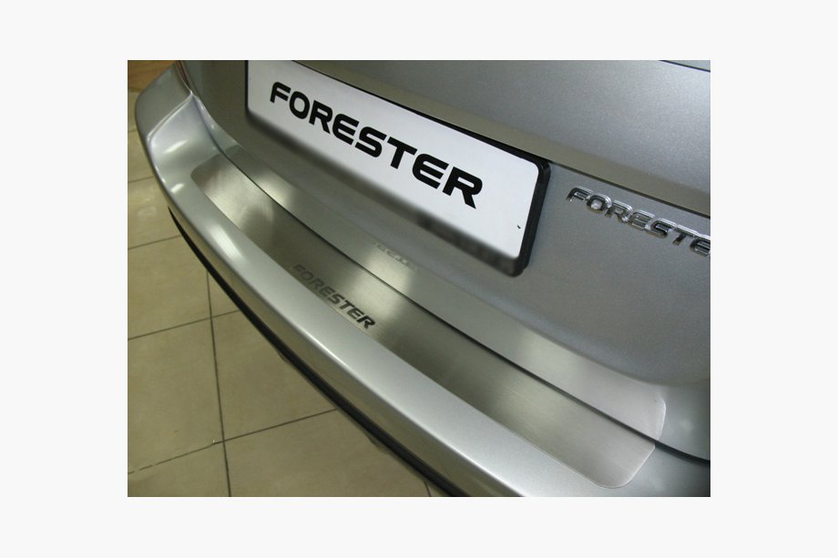 Subaru Forester 2008-2013 Protectie bara spate NataNika (inox) Image