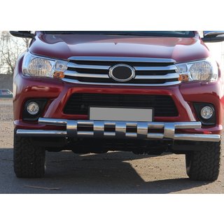 Protectie Fata ST015 (Inox) Toyota Hilux 2015- foto 3