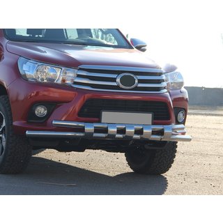 Protectie Fata ST015 (Inox) Toyota Hilux 2015- foto 2